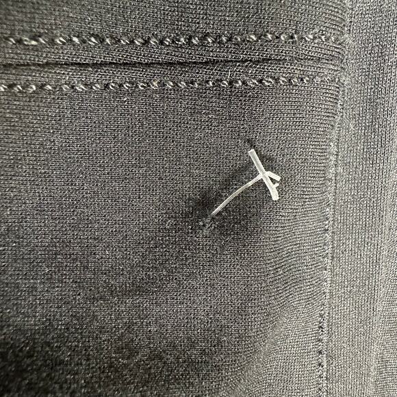 Spanx NWT The Perfect Pant Black Ponte Slim Straight Size L 20254R Elastic Waist - Picture 10 of 13